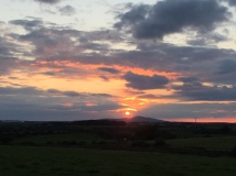 Sunset over Holyhead Mountain, Anglesey
